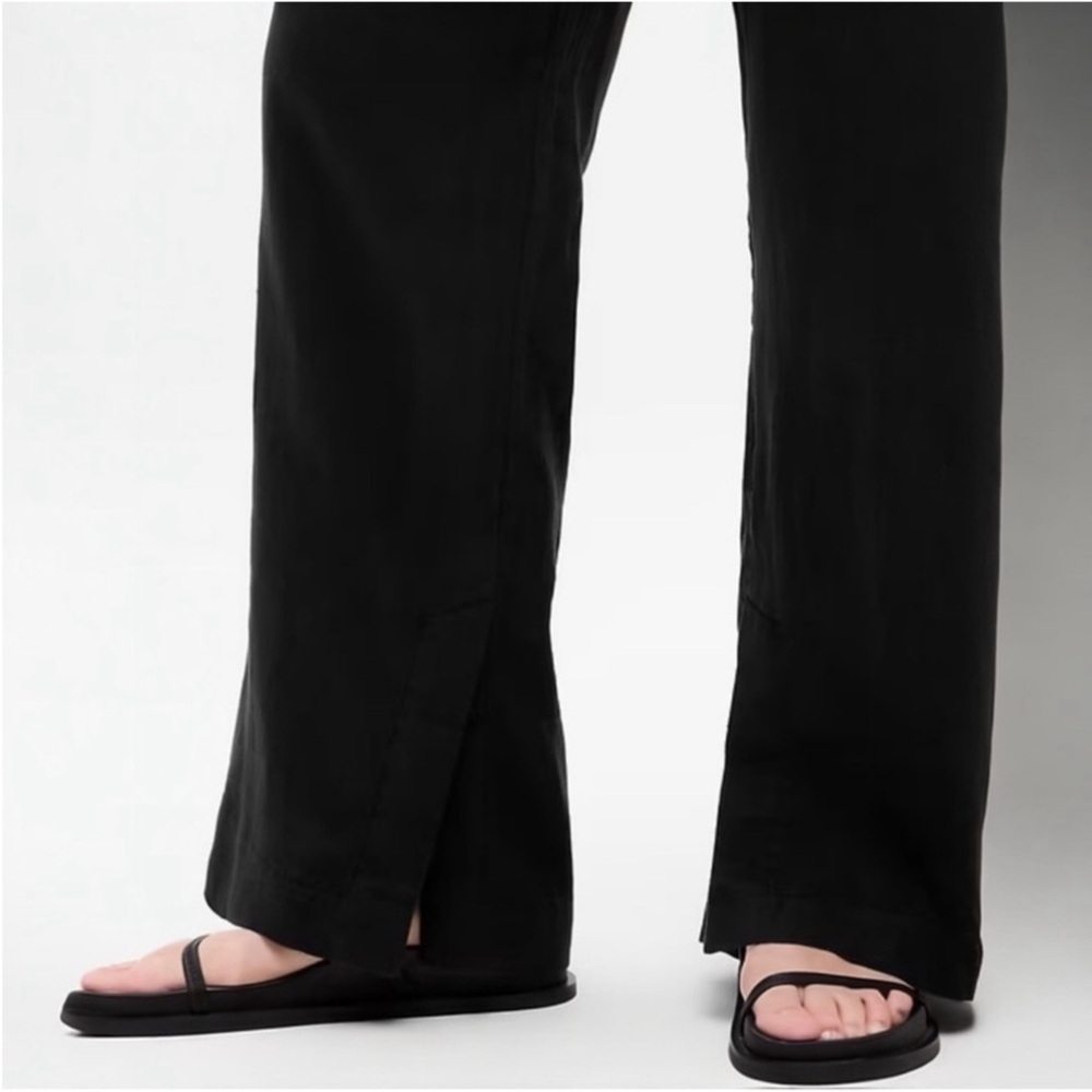 Athleta Retreat Linen Wide Leg Pant NWT XXS PETITE - Picture 4 of 9